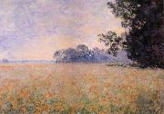 Oat and Poppy Field Claude Monet